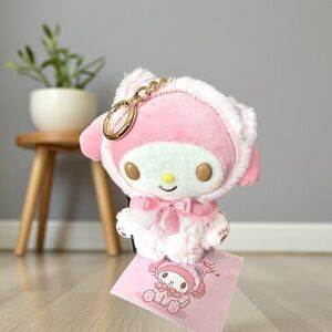 Sanrio My Melody Plush Bag Charm Keychain NEW WITH TAGS